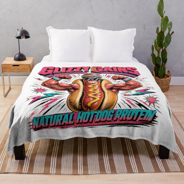 Item preview, Glizzy Gains Muscular Hot Dog Flexing Fitness Humor designed and sold by chattsuede.