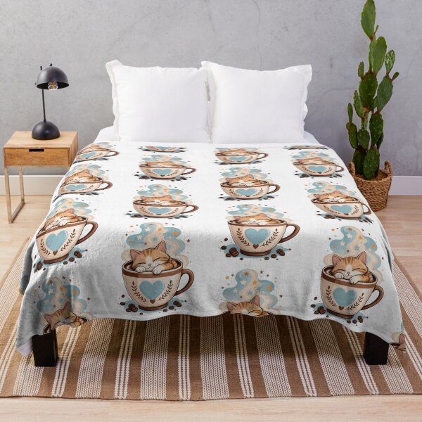 Item preview, Cute Kitten Sleeping In Coffee Cup Sweet Dreams Macchiato Cat designed and sold by Catchy-Couture.