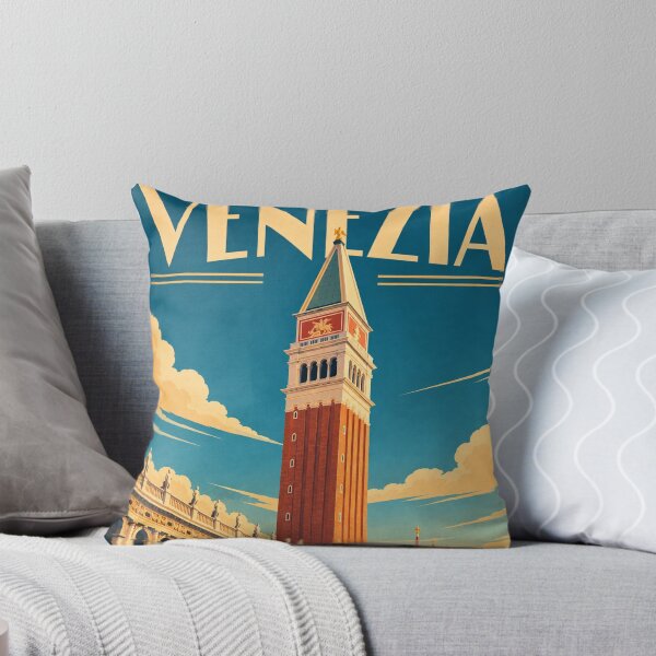 Item preview, Venice photograph re-imagined into a colourful travel inspired artwork designed and sold by Andiamo-Amigos.