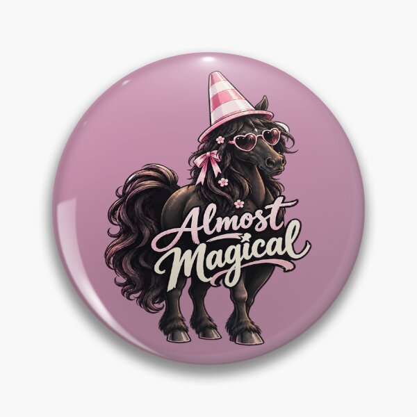 Item preview, Almost Magical Black Horse with Traffic Cone Hat. designed and sold by Endless7Art.