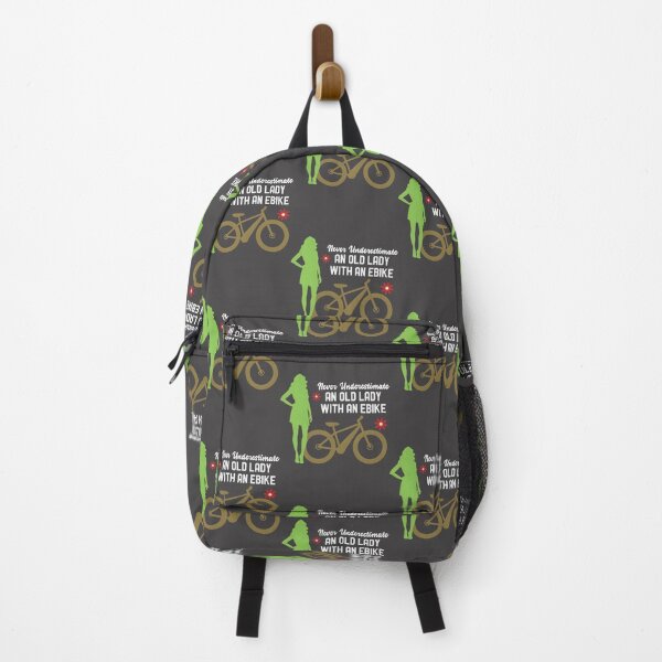 Item preview, Never Underestimate an Old Lady with an E-Bike – Funny Mountain Biking Design designed and sold by iGodGamer.