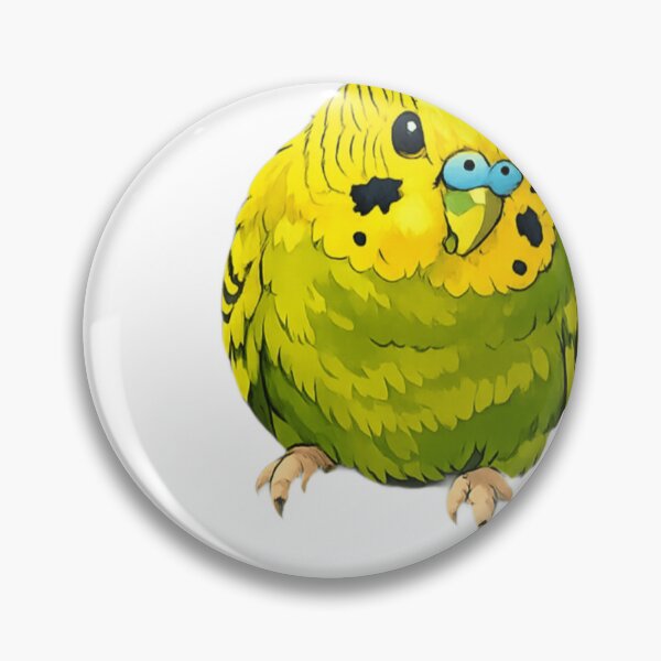 Item preview, Green Budgie Parakeet Portrait Sticker designed and sold by Sepia soul.