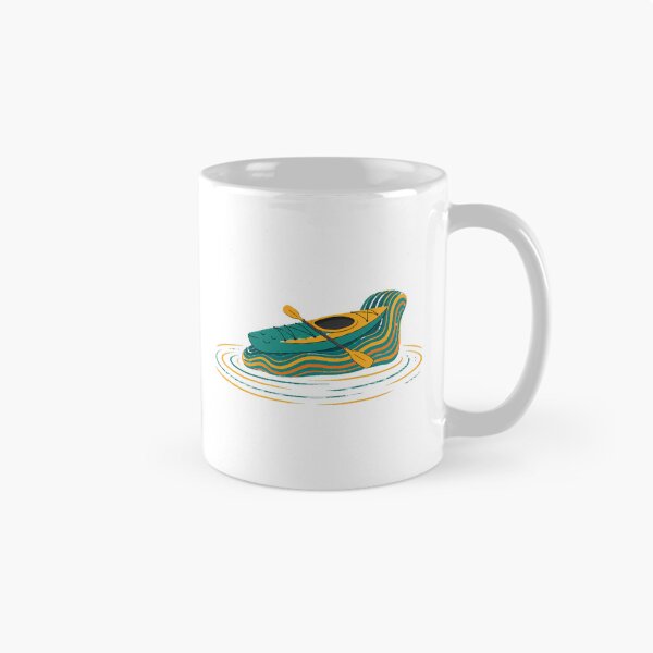 Item preview, Kayak Adventurer Teal Paddle Wave Lake Lover designed and sold by chattsuede.