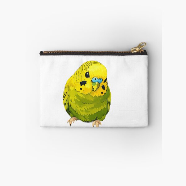 Item preview, Green Budgie Parakeet Portrait Sticker designed and sold by Sepia soul.