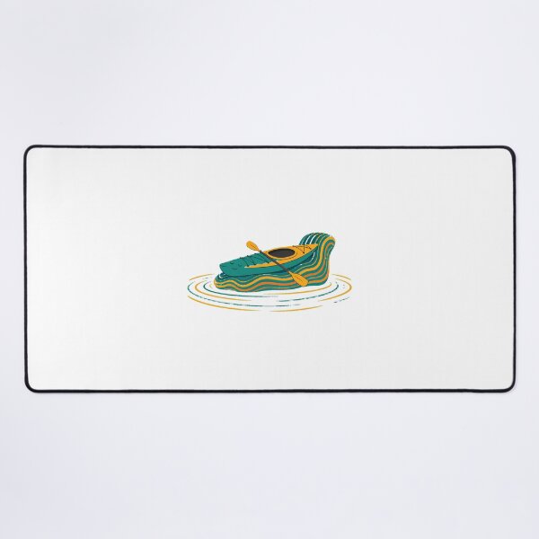 Item preview, Kayak Adventurer Teal Paddle Wave Lake Lover designed and sold by chattsuede.