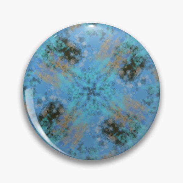 Item preview, Aqua Abstract Botanical Textile Pattern designed and sold by designsbyAdira.