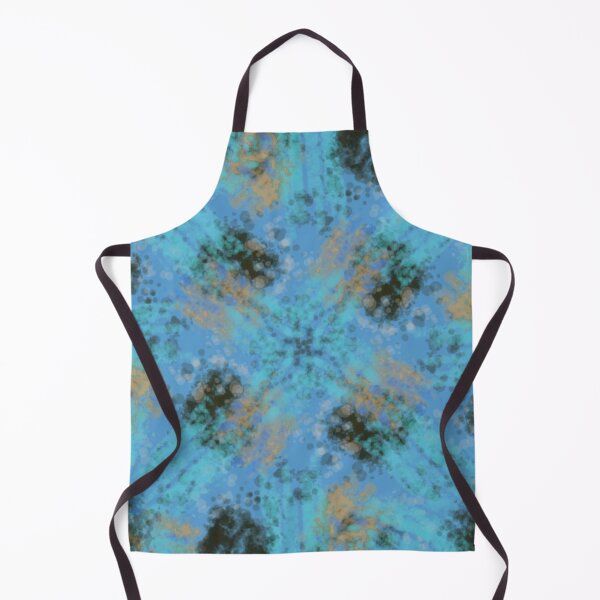 Item preview, Aqua Abstract Botanical Textile Pattern designed and sold by designsbyAdira.