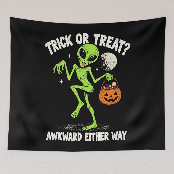 Item preview, Alien Trick or Treater designed and sold by SignumShop.