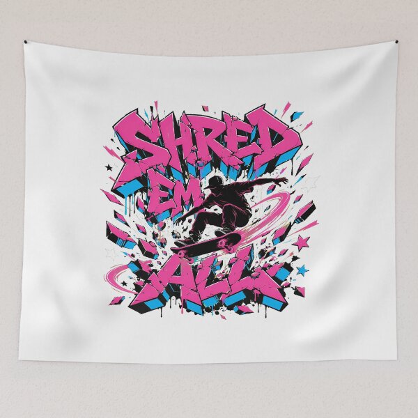 Item preview, Skate Punk Graffiti Splatter Trick Skateboarder designed and sold by chattsuede.