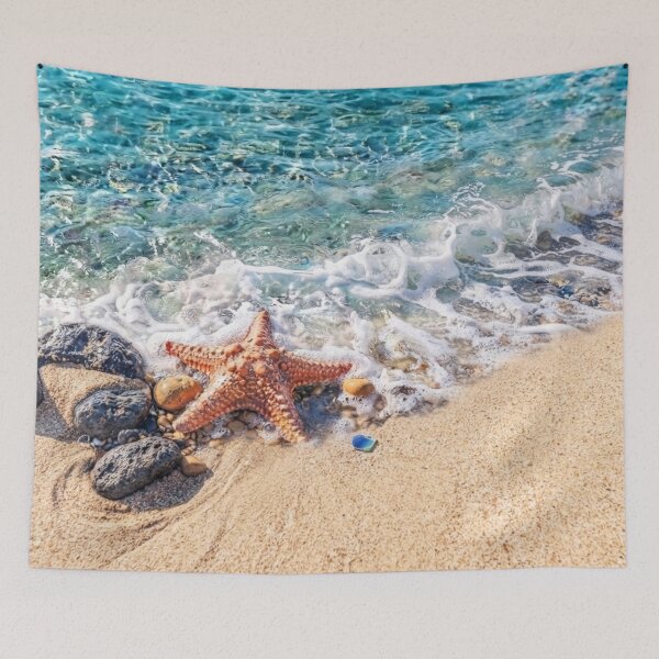 Item preview, Deep Blue Ocean Beach with a Starfish / Tropical Summer Waves Coastal Aesthetic / Travel  / Explore / Summer / Water Vacation / Sea Wave/ Nature Lover Relaxing  designed and sold by TeenLake.