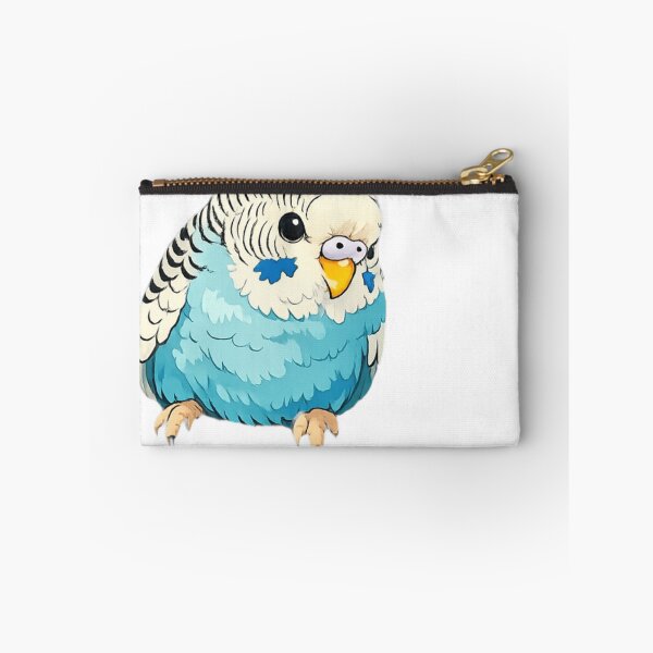 Item preview, Blue and White Budgie Parakeet Portrait Sticker designed and sold by Sepia soul.