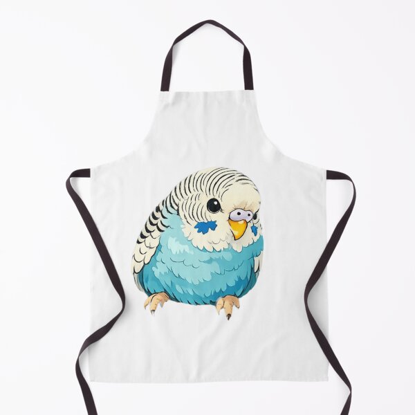 Item preview, Blue and White Budgie Parakeet Portrait Sticker designed and sold by Sepia soul.