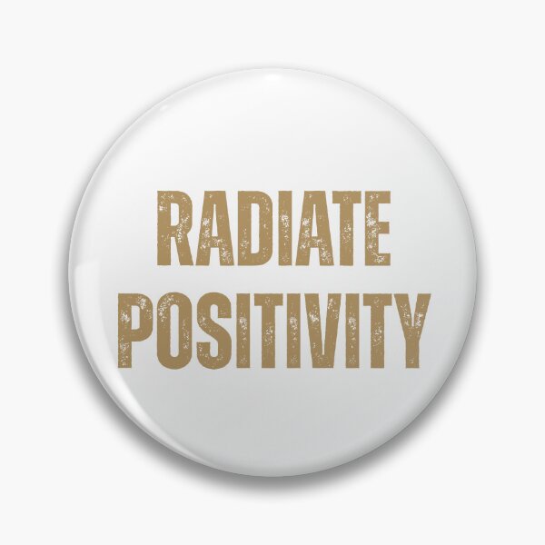Item preview, Radiate Positivity Retro Aesthetic Quote designed and sold by EchoPrint Co..