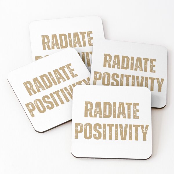 Item preview, Radiate Positivity Retro Aesthetic Quote designed and sold by EchoPrint Co..