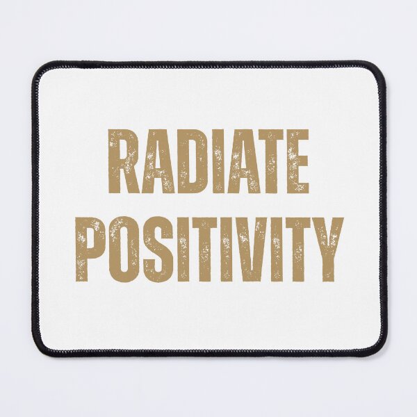 Item preview, Radiate Positivity Retro Aesthetic Quote designed and sold by EchoPrint Co..