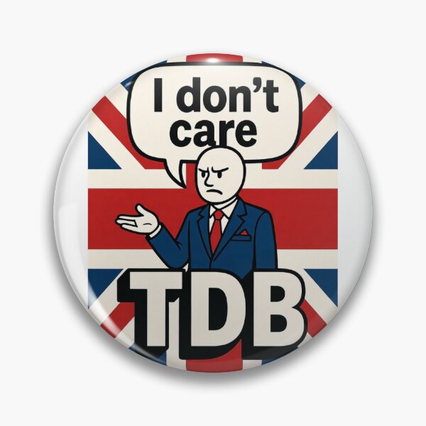 Item preview, rupert lowe restore britain 'i dont care' daily bollocks TDB slogan design merch -  designed and sold by TDB.