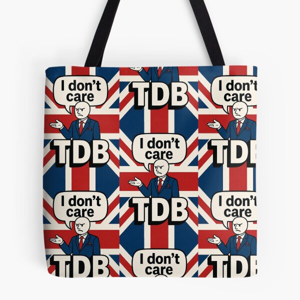 Item preview, rupert lowe restore britain 'i dont care' daily bollocks TDB slogan design merch -  designed and sold by TDB.