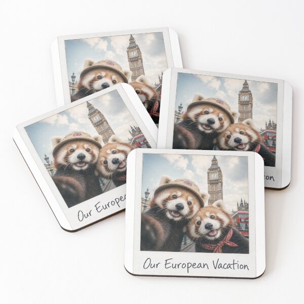 Item preview, Realistic Red Panda Best Friends in London designed and sold by BearLoveDesign.