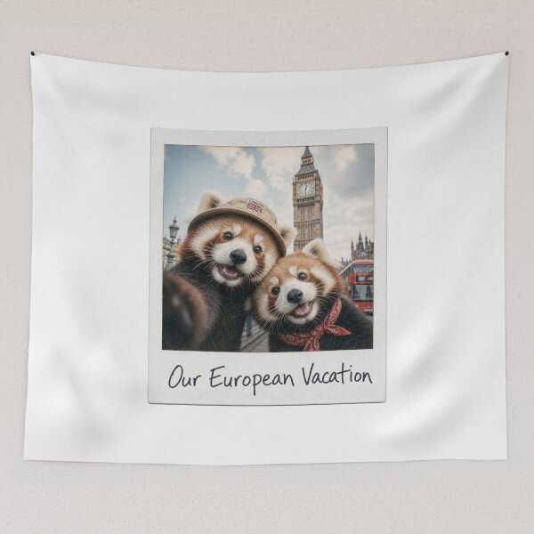 Item preview, Realistic Red Panda Best Friends in London designed and sold by BearLoveDesign.