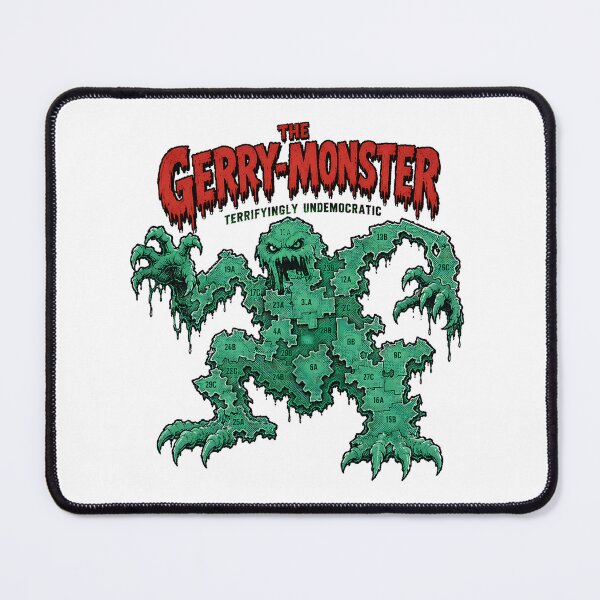 Item preview, Gerrymandering Swamp Monster Political Satire Voting Activist designed and sold by chattsuede.