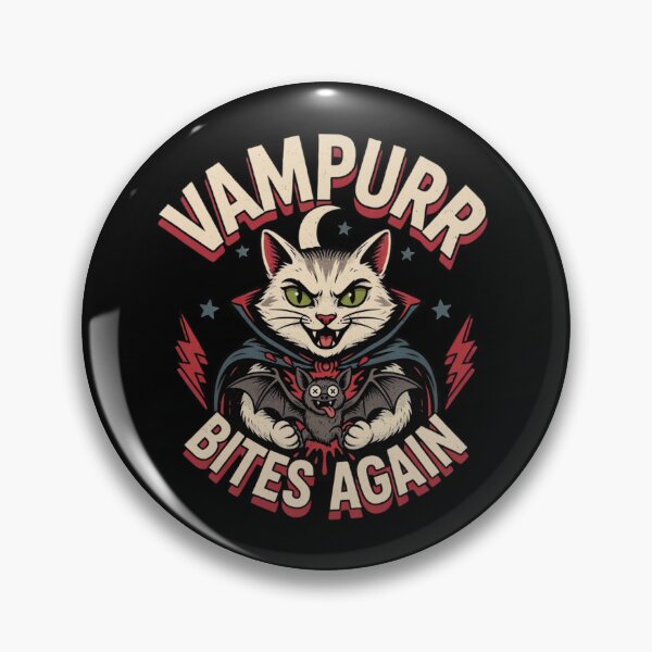 Item preview, Vampurr Bites Again funny cat designed and sold by Naitsebas.