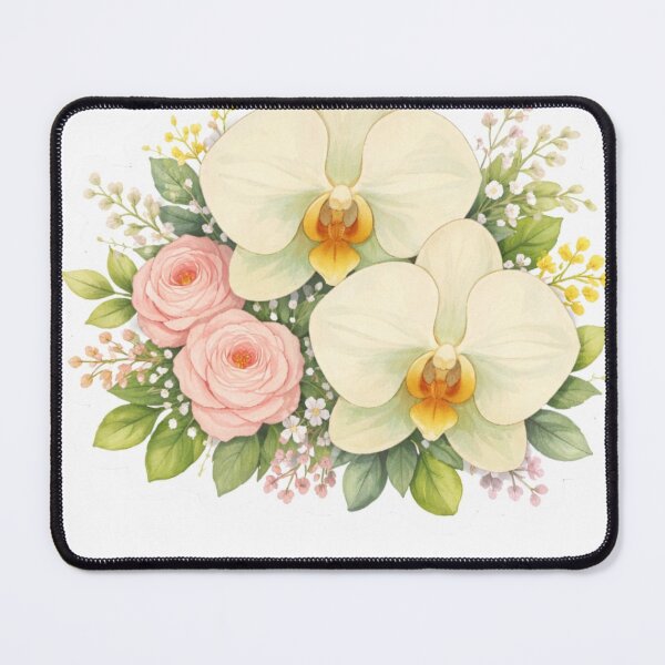 Item preview, Orchid and Rose Floral Bouquet Sticker designed and sold by Sepia soul.