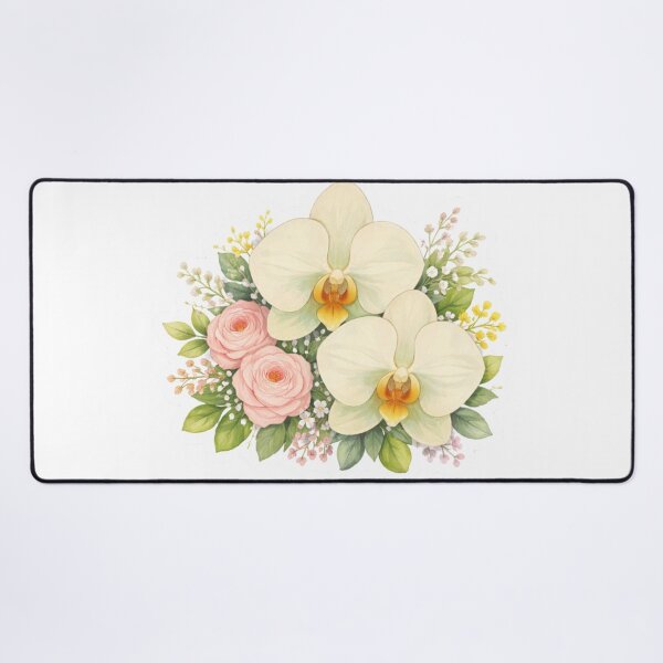 Item preview, Orchid and Rose Floral Bouquet Sticker designed and sold by Sepia soul.
