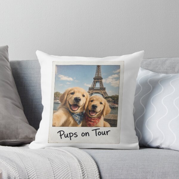 Item preview, Realistic Golden Retriever Puppies in Paris designed and sold by BearLoveDesign.