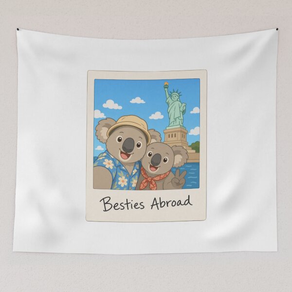 Item preview, Koala Best Friends in New York Travel Art designed and sold by BearLoveDesign.