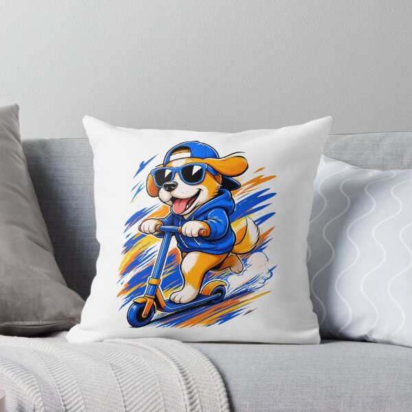 Item preview, Cool Beagle Dog Riding Electric Scooter - Urban Streets Style designed and sold by Catchy-Couture.