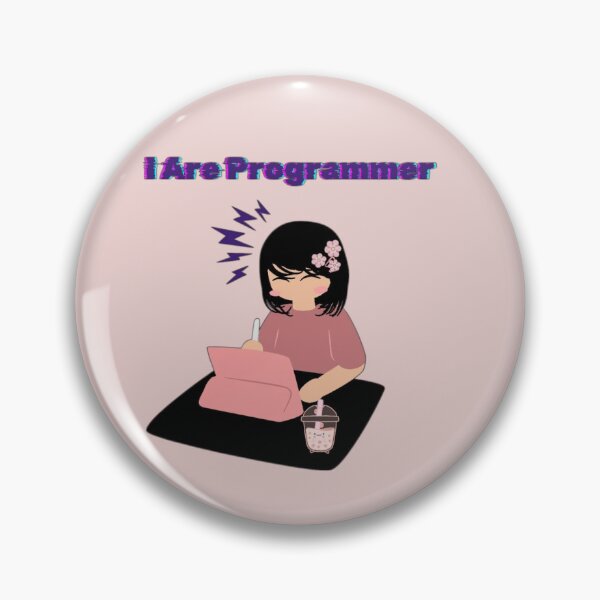 Item preview, I Are Programmer – Cute Programmer Girl Glitch Design designed and sold by Seven-crafts-.