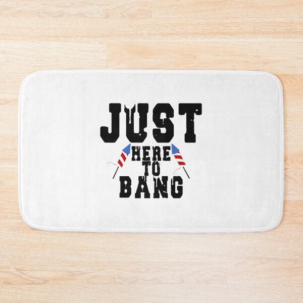 Item preview, Funny Bold Statement Design Saying 'I'm Just Here To Bang' with Playful Typography designed and sold by MZF-OFF.