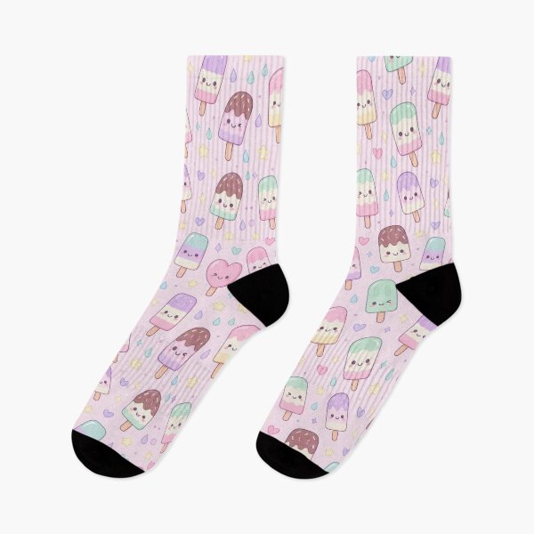 Item preview, Kawaii Popsicle Pattern designed and sold by Soft Berry Studio.