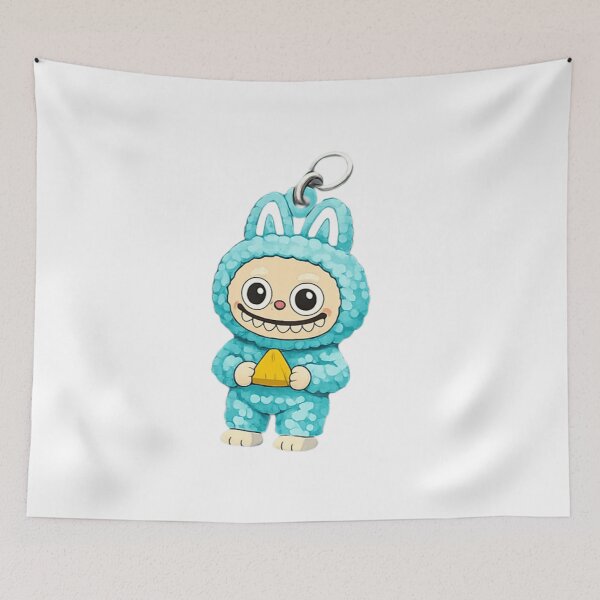Item preview, Cute Blue Monster Kawaii Character Illustration designed and sold by Sepia soul.