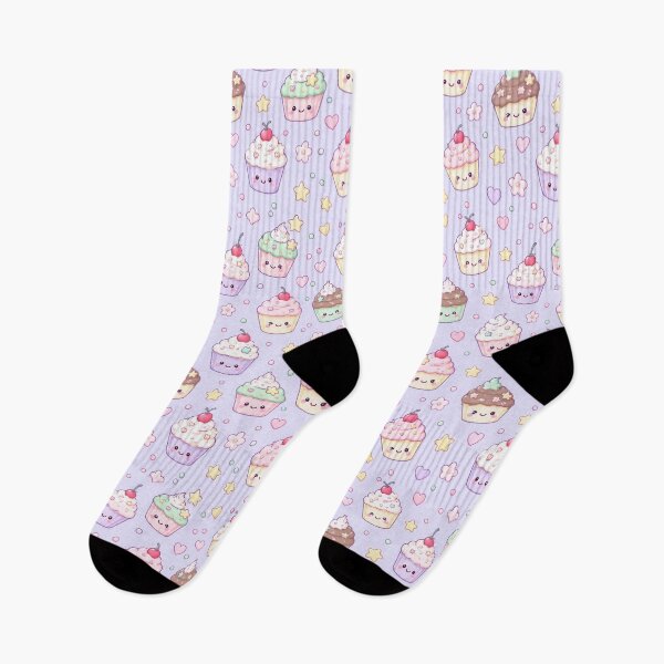 Item preview, Kawaii Cupcake Pattern designed and sold by Soft Berry Studio.