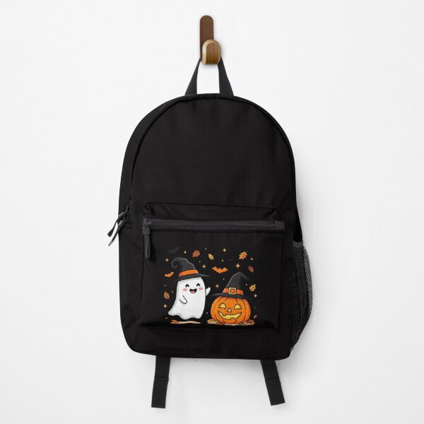 Item preview, Cute Ghost and Pumpkin Witch – Vintage Retro Halloween designed and sold by w66aboo.