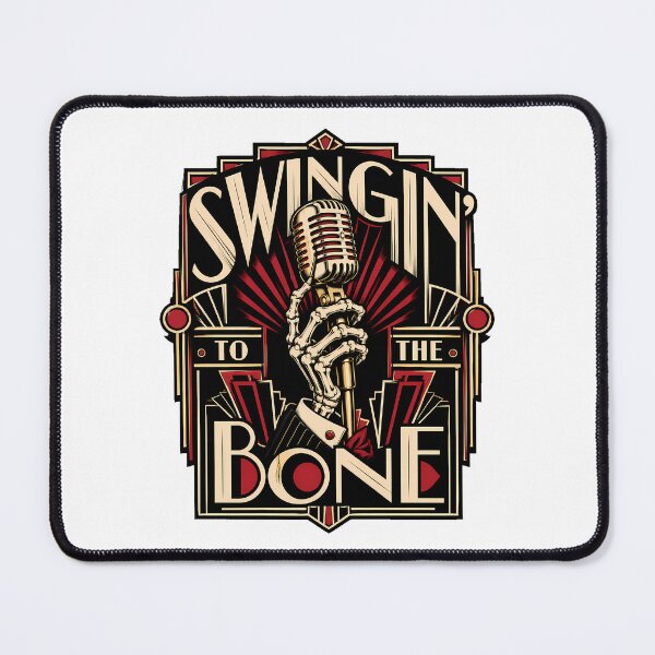 Item preview, Gothic Jazz Skeleton Vocalist Swingin to the Bone designed and sold by chattsuede.