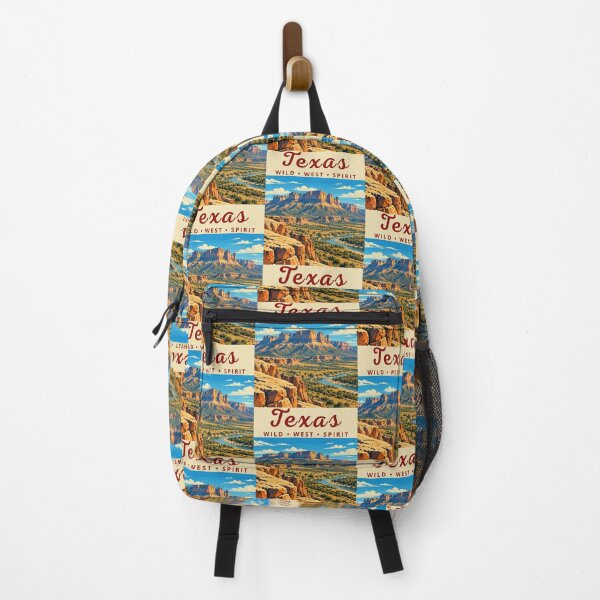 Item preview, Texas in the USA, Vintage Art Travel Landscape designed and sold by MaateoDesign.