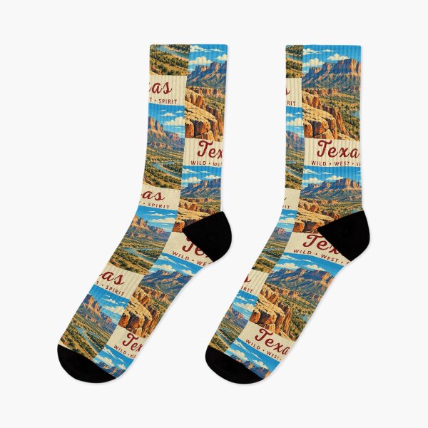 Item preview, Texas in the USA, Vintage Art Travel Landscape designed and sold by MaateoDesign.