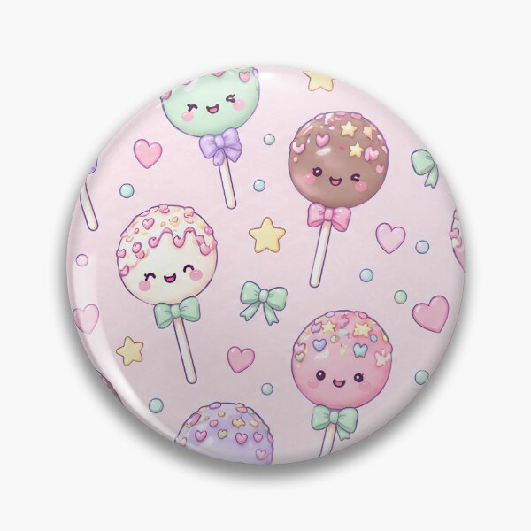Artikelvorschau, Kawaii Cake Pop Muster entworfen und verkauft von Soft Berry Studio.