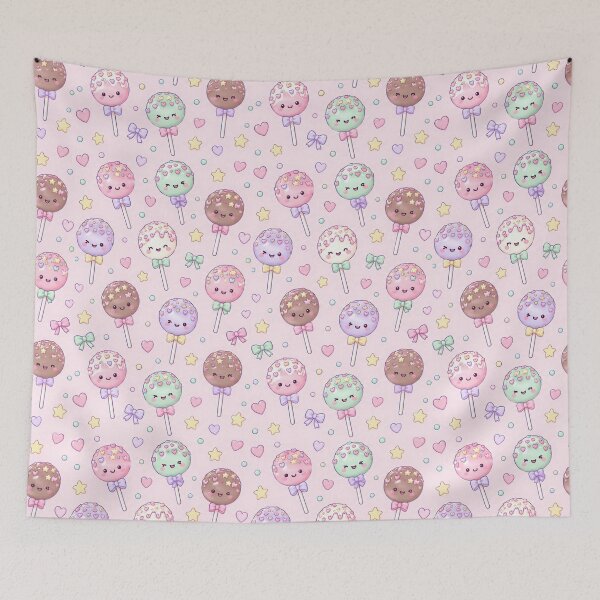 Item preview, Kawaii Cake Pop Pattern designed and sold by Soft Berry Studio.