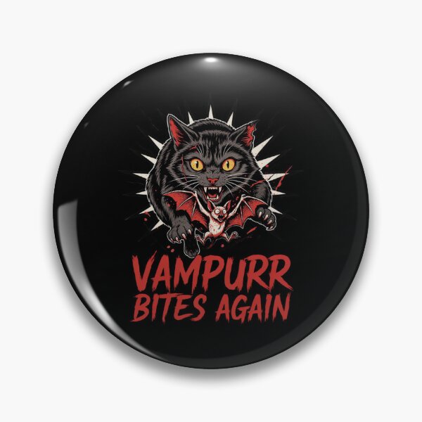 Item preview, Vampurr Bites Again funny cat designed and sold by Naitsebas.