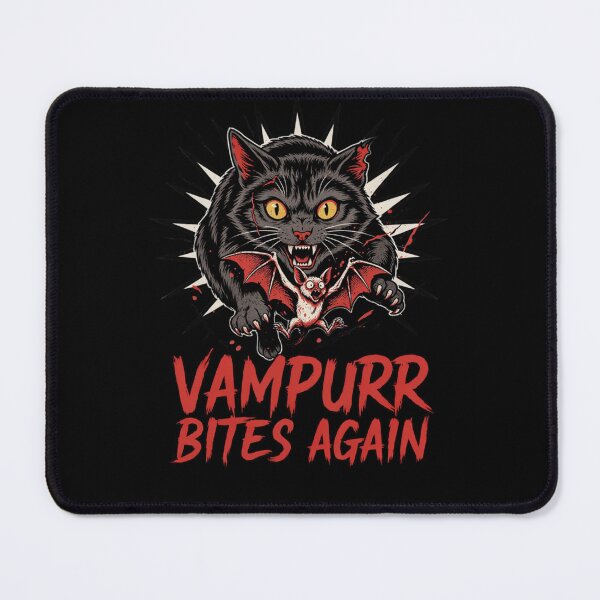 Item preview, Vampurr Bites Again funny cat designed and sold by Naitsebas.