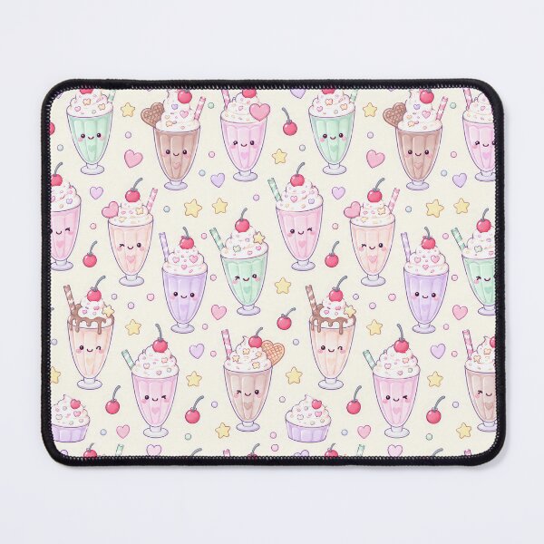 Item preview, Kawaii Milkshake Pattern designed and sold by Soft Berry Studio.