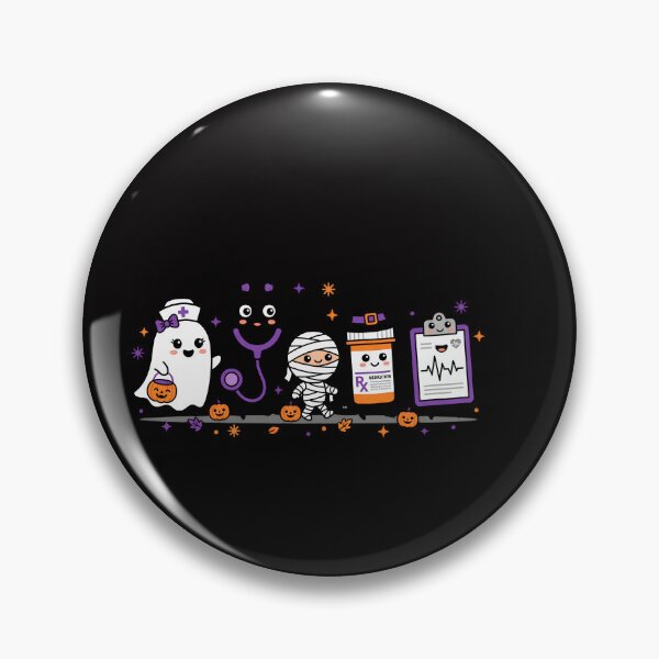 Item preview, Halloween Medical Crew – Cute Nurse Ghost Mummy Pharmacy Team designed and sold by w66aboo.