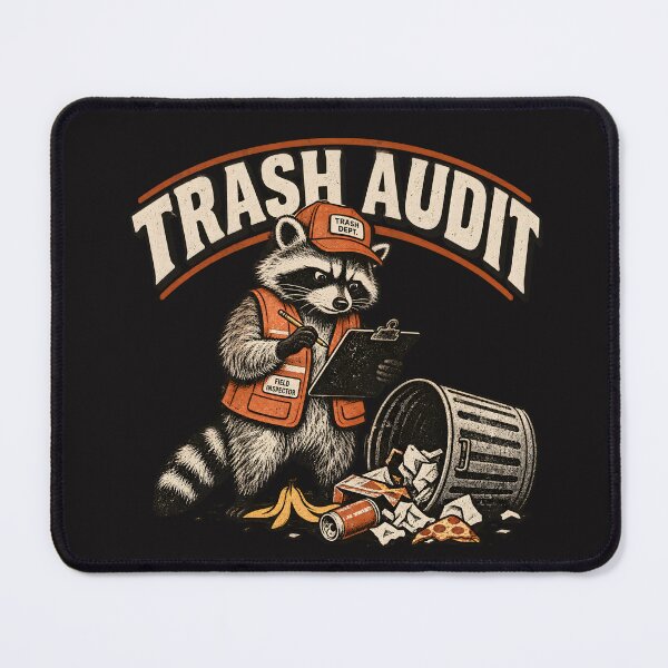 Item preview, Raccoon Garbage Inspector – Cleanup Crew Humor designed and sold by AwesomeBeyondLimits.