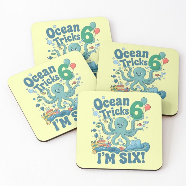 Item preview, Ocean Tricks, I’m Six! 6th Birthday – Cute Octopus Ocean Design designed and sold by Sea Gem.