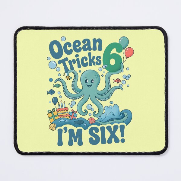Item preview, Ocean Tricks, I’m Six! 6th Birthday – Cute Octopus Ocean Design designed and sold by Sea Gem.