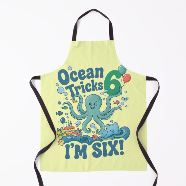 Item preview, Ocean Tricks, I’m Six! 6th Birthday – Cute Octopus Ocean Design designed and sold by Sea Gem.