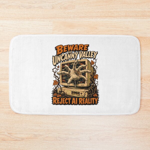 Item preview, Beware The Uncanny Valley Reject AI Reality designed and sold by chattsuede.